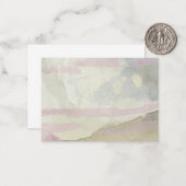 "Peaceful Sand": Original Abstract Note Kaart Notitiekaartje (Voorkant / Achterkant in situ)