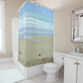 Peaceful Sandy Beach Douchegordijn (In situ)