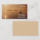 Peaceful Scilly Isles Sunset Cornwall England Card Visitekaartje (Voorkant / Achterkant)