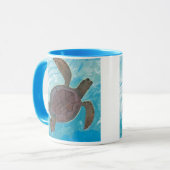Peaceful Sea Turtle Mug Mok (Voorkant links)