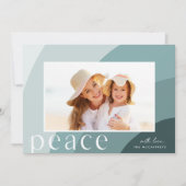 Peaceful Shades | Moderne horizontale foto Feestdagenkaart (Voorkant)