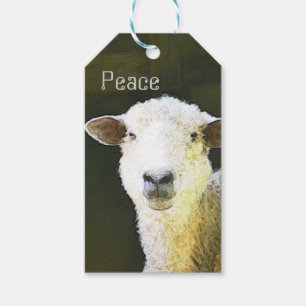 Peaceful Sheep Cadeaulabel