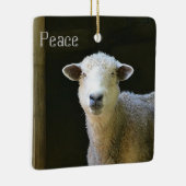 Peaceful Sheep Keramisch Ornament (Rechts)