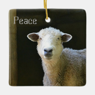 Peaceful Sheep Keramisch Ornament