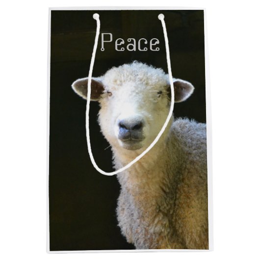 Peaceful Sheep Medium Cadeauzakje (Voorkant)