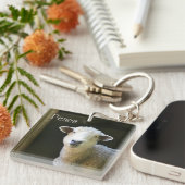 Peaceful Sheep Sleutelhanger (Voorkant Rechts)