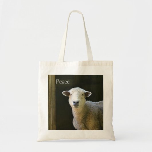 Peaceful Sheep Tote Bag (Voorkant)