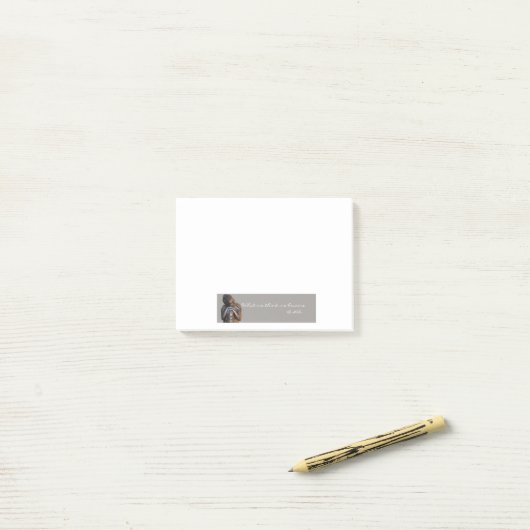 Peaceful Silver Boeddha met wijsheid citaat Post-it® Notes (Op bureau)