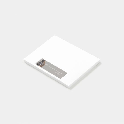 Peaceful Silver Boeddha met wijsheid citaat Post-it® Notes (Schuin)