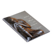 Peaceful Silver Boeddha, wijs citaat Notitieboek (Rechterzijde)