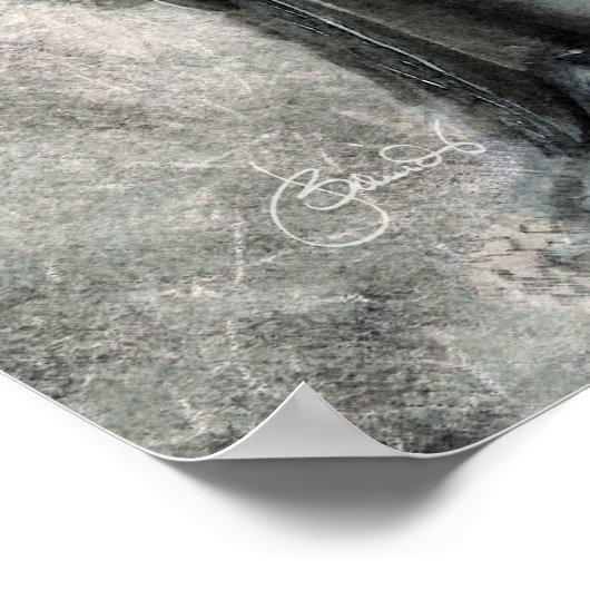 Peaceful Silver Buddha met Wisdom Quote Poster (Hoek)