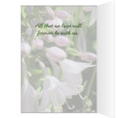 Peaceful Sjabloon Group condoleert sympathie kaart (Binnen (Links))