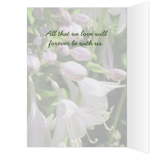 Peaceful Sjabloon Group condoleert sympathie kaart (Binnen (Links))