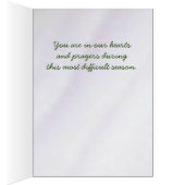 Peaceful Sjabloon Group condoleert sympathie kaart (Binnen (Rechts))