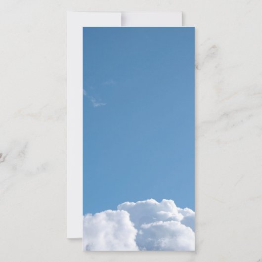 Peaceful Sky V1 Sympathy Dank u fotokaart Bedankkaart (Achterkant)