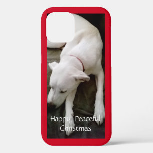 Peaceful Sleeping Puppy Dog Red Kerstmis Case-Mate iPhone Case