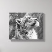 Peaceful Snow Leopard Canvas Afdruk (Voorkant)