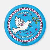 Peaceful Solutions 1_Round Magnet 2,25-inch (Voorkant)