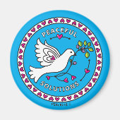 Peaceful Solutions 1_Round Magnet 2,25-inch (Voorkant)