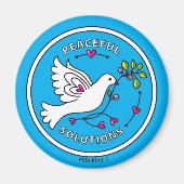 Peaceful Solutions 2_Round Magnet 2,25-inch (Voorkant)