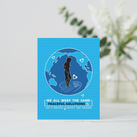 Peaceful Solutions_ Briefkaart (Staand voorkant)