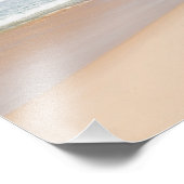 Peaceful strand print foto afdruk (Hoek)