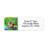Peaceful Sumatran Tiger Label (Voorkant)