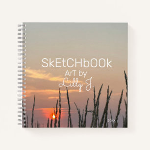 Peaceful Sunrise Planten Persoonlijke zakboek Notitieboek