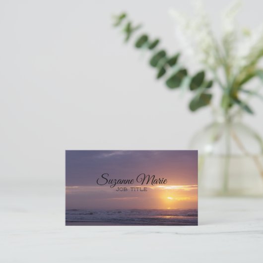 Peaceful Sunrise Visitekaartje (Staand voorkant)