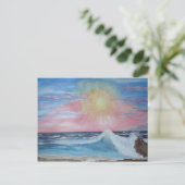 Peaceful Sunset Briefkaart (Staand voorkant)