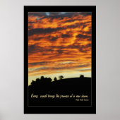 Peaceful Sunset Poster (Voorkant)