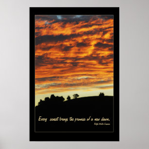 Peaceful Sunset Poster