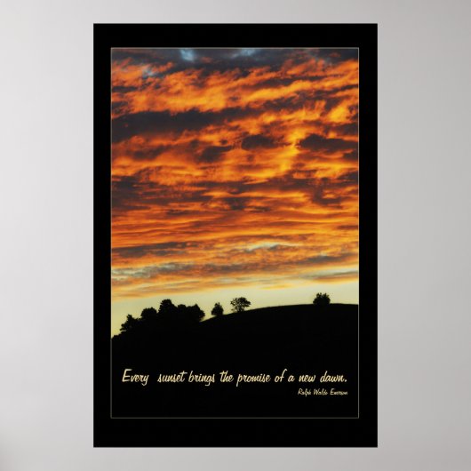 Peaceful Sunset Poster (Voorkant)