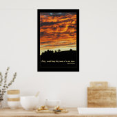 Peaceful Sunset Poster (Keuken)