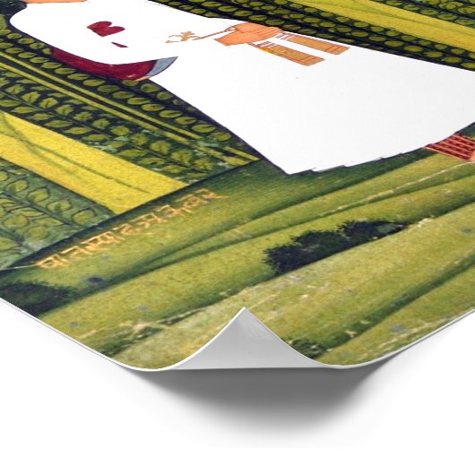 Peaceful "Swami Haridasa" Painting Poster (Hoek)