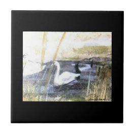 Peaceful Swan . . . Tegeltje