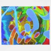 Peaceful Swirls Fleece Deken (Voorkant (Horizontaal))