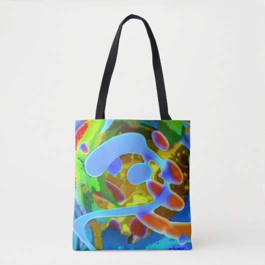 Peaceful Swirls Tote Bag (Voorkant)