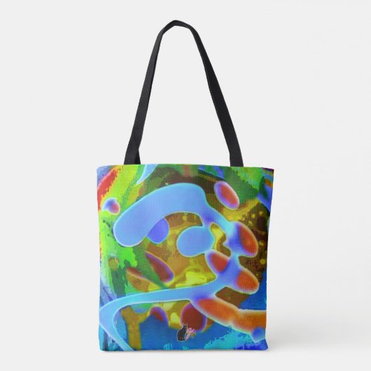 Peaceful Swirls Tote Bag (Achterkant)