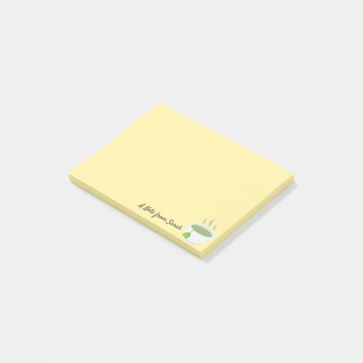Peaceful Tea Cup Post-it® Notes (Schuin)