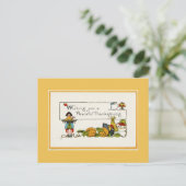 Peaceful Thanksgiving Gold Briefkaart (Staand voorkant)