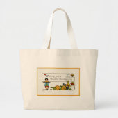 Peaceful Thanksgiving Jumbo Canvas tas (Voorkant)