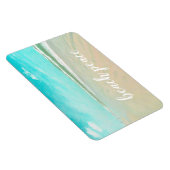 Peaceful Turquoise Sky Beach Seascape Magneet (Rechterzijde)