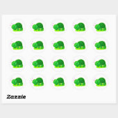 Peaceful Turtle Ronde Sticker (Vel)