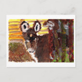 Peaceful Valley donkey briefkaart (Voorkant)