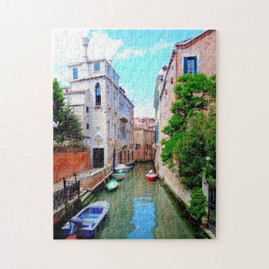 Peaceful Venice Canal, Italiaanse scène, Italië Legpuzzel (Verticaal)