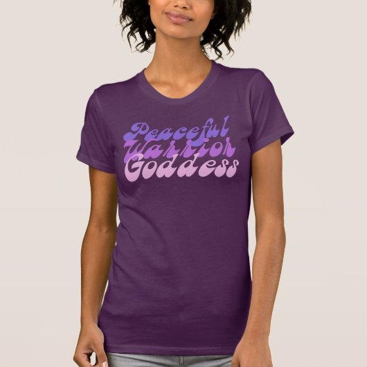 Peaceful Warrior Goddess T-shirt (Voorkant)