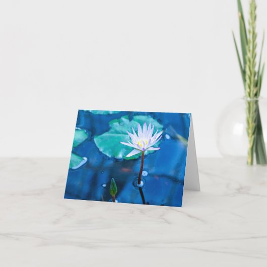 Peaceful Water Lily Notecard Notitiekaartje (Voorkant)