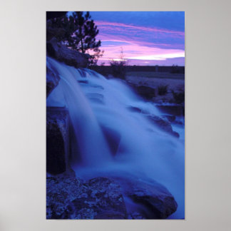 Peaceful Waterfall Poster
