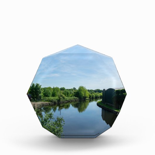 Peaceful Waterside at Wakefield Waterfront Fotoblokken (Voorkant)